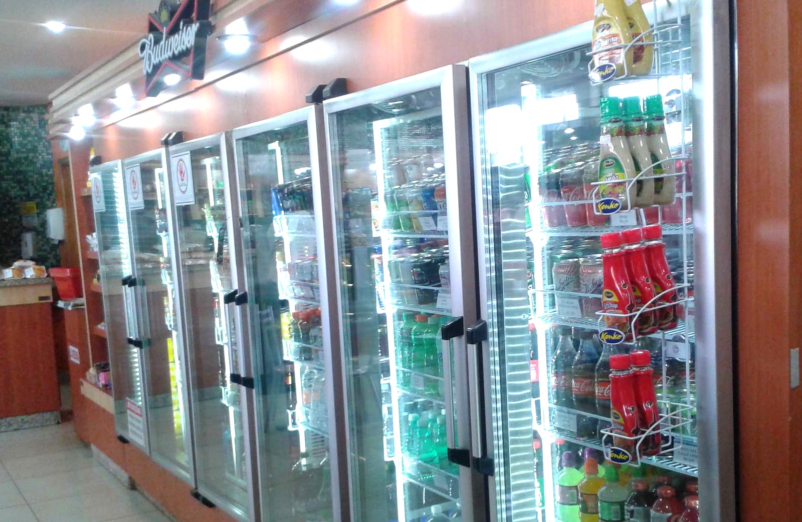 Geladeiras comerciais de porta de vidro