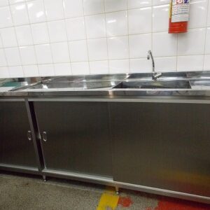 balcao pia de aço inox sobre medida