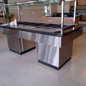 buffet self service quente e frio