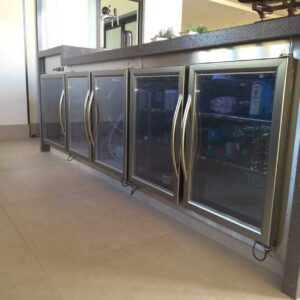 Balcão refrigerado portas de vidro