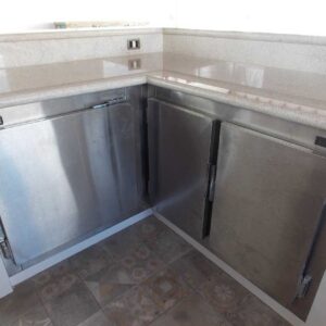 Balcão refrigerado em L